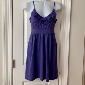 Banana Republic Purple Ruffle Summer Dress
